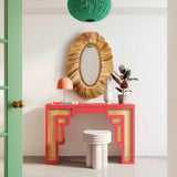 Suzie 45" Rattan Console Table