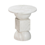 Chip Faux Marble Indoor/Outdoor Side Table