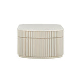 Bella 48" Cream Oval Coffee Table