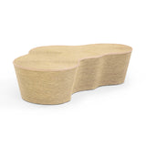 Slab 60" Natural Seagrass Coffee Table