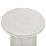 Cassandra Ivory Indoor/Outdoor Concrete Side Table