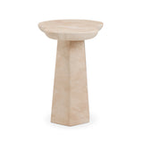 Zaya Rose Faux Marble Indoor/Outdoor Concrete Side Table
