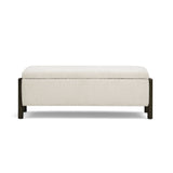 Abby 52" Nubby Fabric Storage Bench