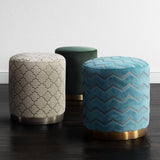 Opal Performance Velvet Ottoman
