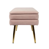 Ziva 31" Velvet Storage Bench