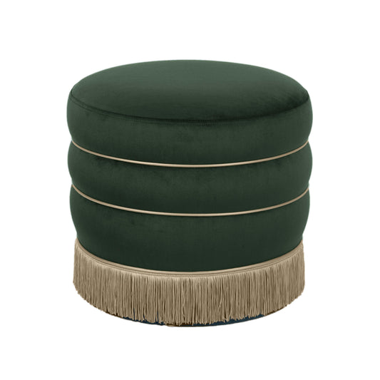 Lakka Performance Velvet Ottoman