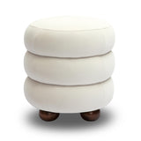 Stefanie Performance Velvet Ottoman