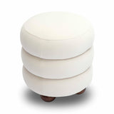 Stefanie Performance Velvet Ottoman