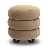 Stefanie Performance Velvet Ottoman