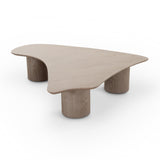 Rhema 55" Washed Ash Organic Low Coffee Table