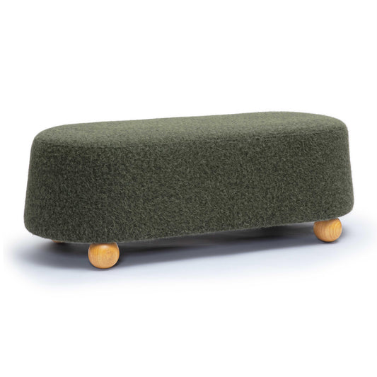 Jaine 48" Contract-Grade Faux Mohair Large Ottoman