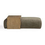 Spencer 54" Performance Basketweave Ottoman with Bridge Table