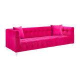 Bea 91" Performance Velvet Tufted Sofa