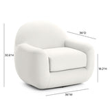 Tiago Performance Velvet Swivel Accent Chair
