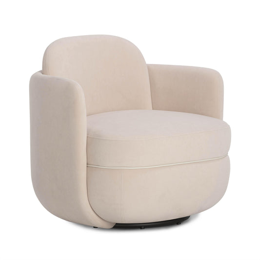 Wolfie Performance Velvet Swivel Accent Chair
