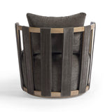 Paolo Upcycled Contract-Grade Fabric Swivel Accent Chair