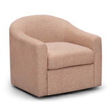 Thao Contract-Grade Basketweave Fabric Swivel Accent Chair
