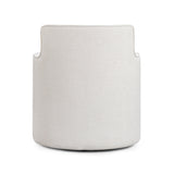 Passe Cream Upcycled Performance Linen Swivel Accent Chair