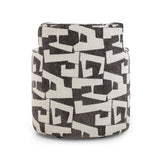 Passe Black Performance Jacquard Swivel Accent Chair