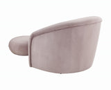 Boboli Velvet Chair and Ottoman Set