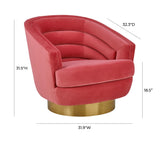 Canyon Velvet Swivel Chair