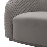 Yara 90.6" Pleated Performance Velvet Sofa by Inspire Me! Home Decor