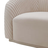 Yara 90.6" Pleated Performance Velvet Sofa by Inspire Me! Home Decor