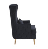 Alina Performance Velvet Tall Tufted Back Chair