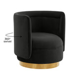 Remy Velvet Swivel Chair