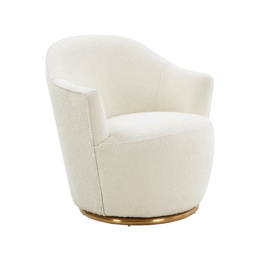 Skyla Performance Boucle Swivel Accent Chair