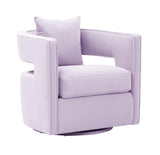 Kennedy Performance Velvet Swivel Accent Chair