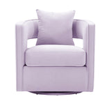 Kennedy Performance Velvet Swivel Accent Chair