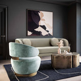 Austin Performance Fabric Swivel Accent Chair