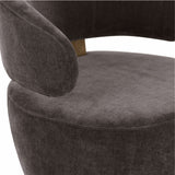 Austin Upcycled Contract-Grade Fabric Swivel Accent Chair