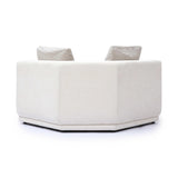 Perry Cream Performance Chenille Modular Wedge Corner Chair
