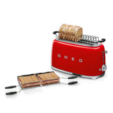 4-Slice Toaster (Long Slots) - Retro-Style Red