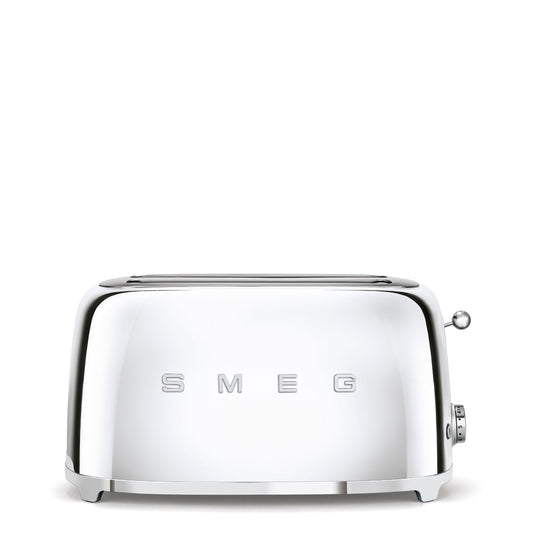 4-Slice Toaster (Long Slots) - Retro-Style Stainless Steel