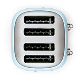 4-Slice Toaster - Retro-Style Pastel Blue