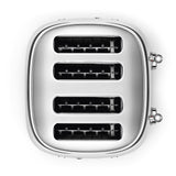 4-Slice Toaster - Retro-Style Stainless Steel
