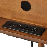 Velasco Mid-century Modern TV Stand with Built-in Cable Management