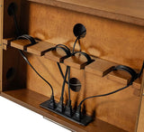 Velasco Mid-century Modern TV Stand with Built-in Cable Management