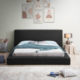 Terra Boucle Fabric Bed: Luxurious Contemporary Design with High Headboard for Stunning Bedrooms