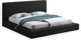 Terra Boucle Fabric Bed: Luxurious Contemporary Design with High Headboard for Stunning Bedrooms