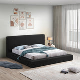 Terra Boucle Fabric Bed: Luxurious Contemporary Design with High Headboard for Stunning Bedrooms