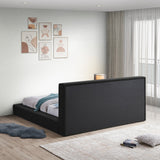 Terra Boucle Fabric Bed: Luxurious Contemporary Design with High Headboard for Stunning Bedrooms