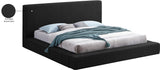 Terra Boucle Fabric Bed: Luxurious Contemporary Design with High Headboard for Stunning Bedrooms