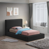 Terra Boucle Fabric Bed: Luxurious Contemporary Design with High Headboard for Stunning Bedrooms