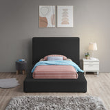 Terra Boucle Fabric Bed: Luxurious Contemporary Design with High Headboard for Stunning Bedrooms