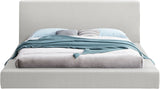 Terra Boucle Fabric Bed: Luxurious Contemporary Design with High Headboard for Stunning Bedrooms