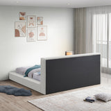 Terra Boucle Fabric Bed: Luxurious Contemporary Design with High Headboard for Stunning Bedrooms